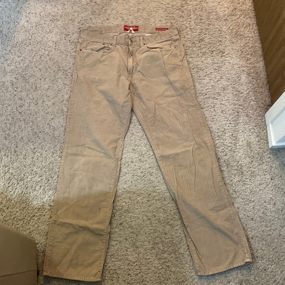 Light tan Lucky Brand 36x34 corduroy pants